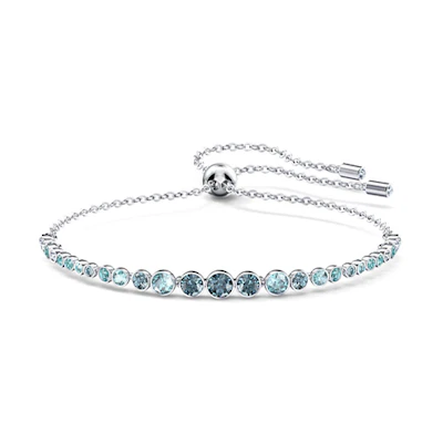 (Women) Swarovski Emily Gradient Adjustable Alloy Bracelet Blue for Women. 5562130