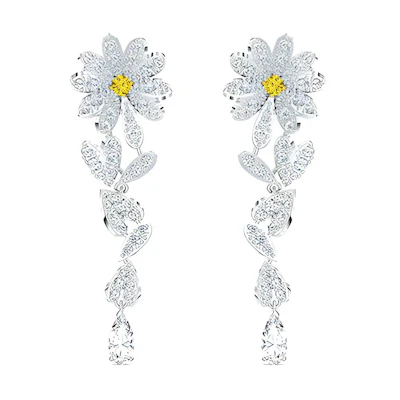 (Women) Swarovski Eternal Floral Drop Earrings Women Yellow 5512655