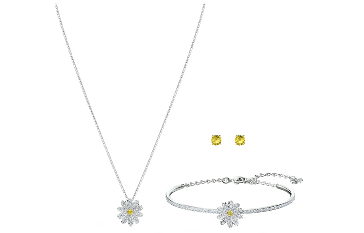 (Women) Swarovski Eternal Flower Jewelry Set - Necklace, Bracelet & Earrings for Women. 5518146
