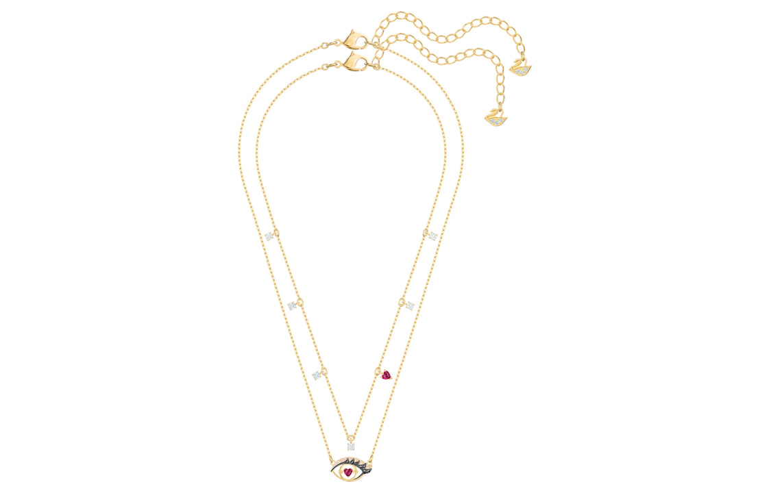 Shop (W) 施华洛世奇女性双层恶魔之眼项链 5483979