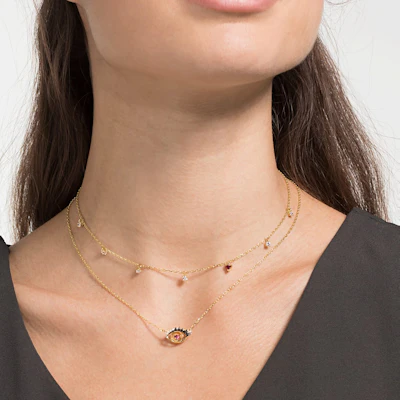 (W) 施华洛世奇女性双层恶魔之眼项链 5483979 Sizing (W) 施华洛世奇女性双层恶魔之眼项链 5483979