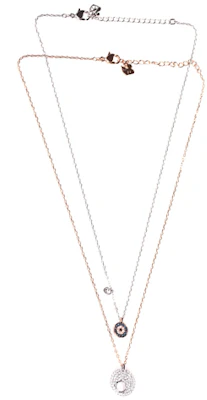 (W) 施华洛世奇 恶魔之眼双垂吊坠项链 颈链 配饰 5272243 Lookbook (W) 施华洛世奇 恶魔之眼双垂吊坠项链 颈链 配饰 5272243