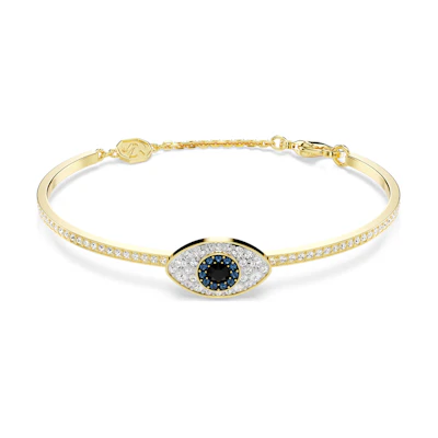 (Women) Swarovski Evil Eye Gold-Tone Crystal Bracelet for Women. 5692171