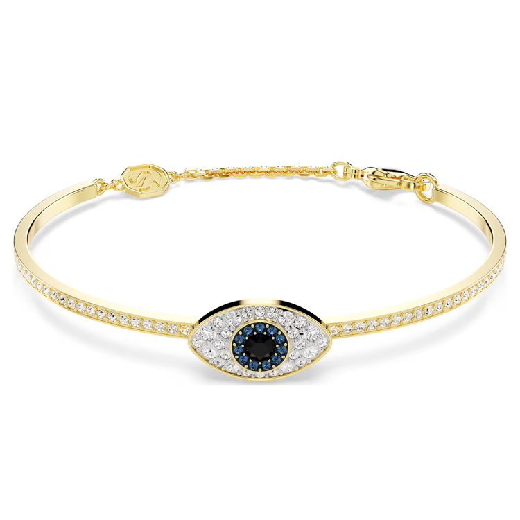 Order (W) スワロフスキー レディース ゴールドトーン クリスタル ブレスレット アイモチーフ 5692171