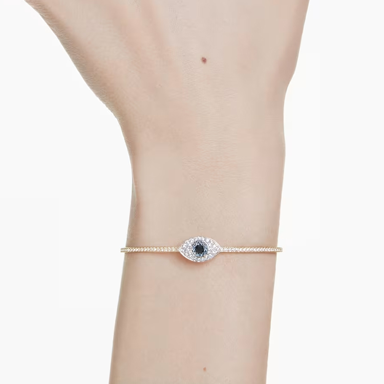 Purchase (W) スワロフスキー レディース ゴールドトーン クリスタル ブレスレット アイモチーフ 5692171