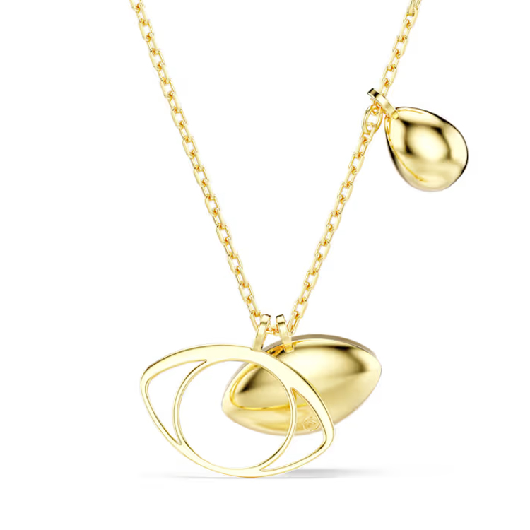 (Women) Swarovski Evil Eye Pendant Hollow Necklace for Women Gold-Plated Crystal Design 5692178 圖 4