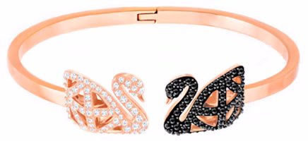 (Women) Swarovski Facet Swan Rose Gold Crystal Bracelet for Women - Double-Sided Design 5289535 (Women) Swarovski Facet Swan Rose Gold Crystal Bracelet for Women - Double-Sided Design 5289535