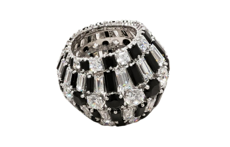 Order (W) 施華洛世奇時尚潮流女款黑色戒指 5620656