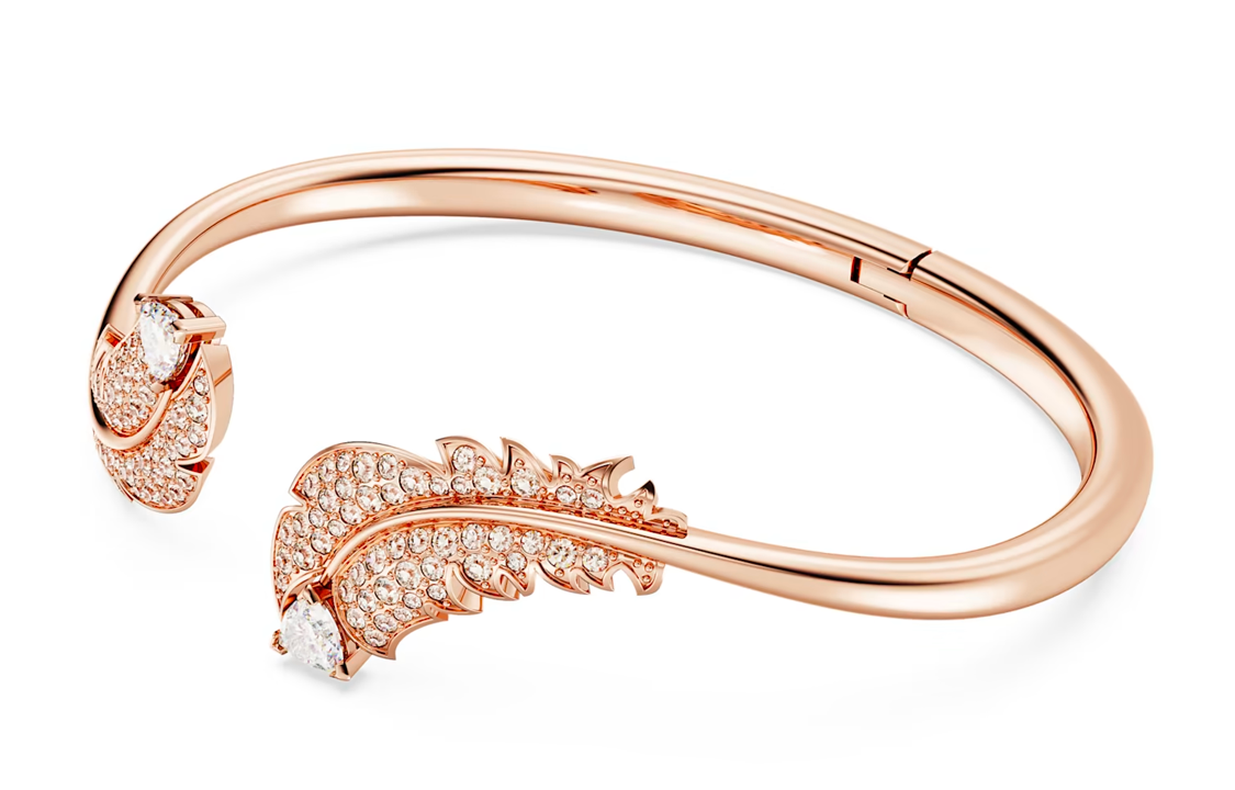 Lookbook (W) 施華洛世奇羽毛玫瑰金手鍊 - 玫瑰金配色。 5663477