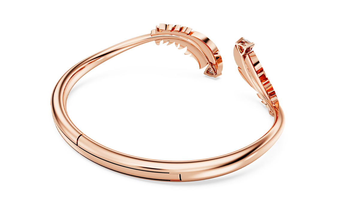 Purchase (W) 施華洛世奇羽毛玫瑰金手鍊 - 玫瑰金配色。 5663477