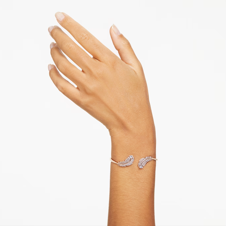 Details for (W) 施華洛世奇羽毛玫瑰金手鍊 - 玫瑰金配色。 5663477