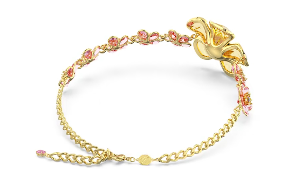 (Women) Swarovski Florere Gold-Tone Crystal Flower Necklace for Women - Multicolor. 5659727 圖 4