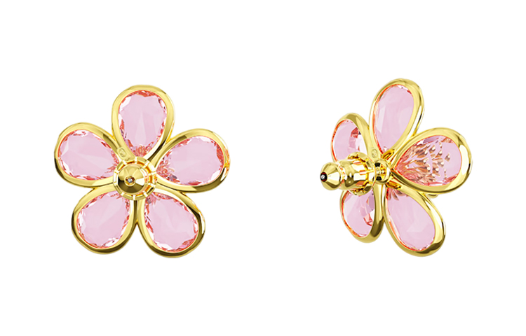 (Women) Swarovski Florere Pink Floral Earrings for Women 5656635 圖 5