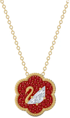 (Women) Swarovski Flower of Fortune Necklace & Bracelet Set Women Gold/Red. ES2020121401 Lookbook (Women) Swarovski Flower of Fortune Necklace & Bracelet Set Women Gold/Red. ES2020121401