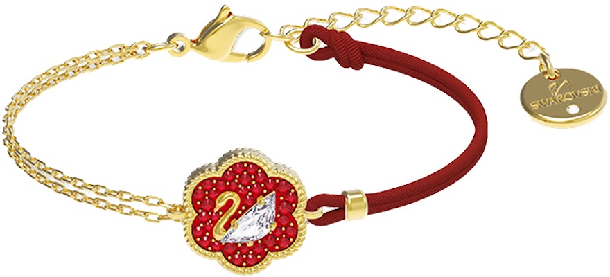 (Women) Swarovski Flower of Fortune Necklace & Bracelet Set Women Gold/Red. ES2020121401 Purchase (Women) Swarovski Flower of Fortune Necklace & Bracelet Set Women Gold/Red. ES2020121401