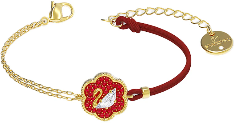 (Women) Swarovski Flower of Fortune Necklace & Bracelet Set Women Gold/Red. ES2020121401 Details for (Women) Swarovski Flower of Fortune Necklace & Bracelet Set Women Gold/Red. ES2020121401