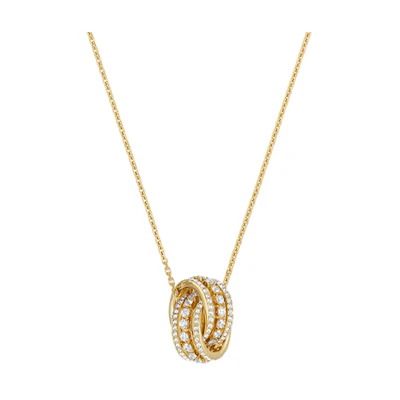 (Women) Swarovski Further Crystal Interlinked Necklace for Women Gold-Plated. 5498997