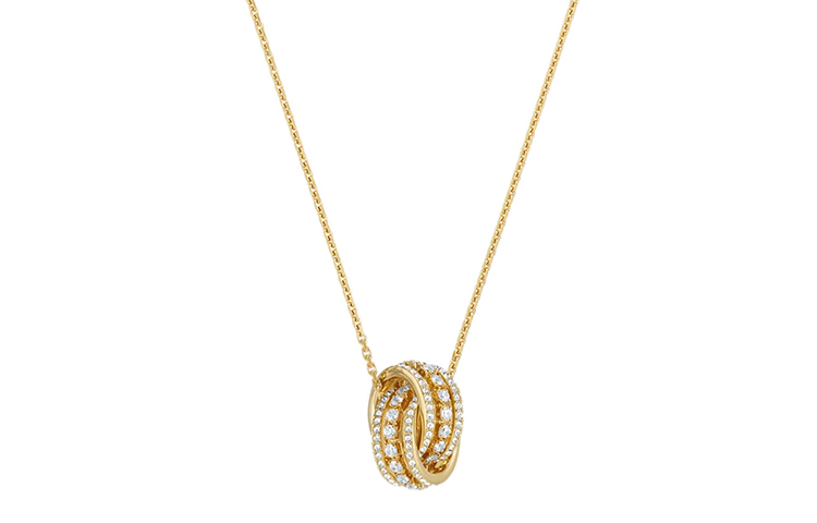 (Women) Swarovski Further Crystal Interlinked Necklace for Women Gold-Plated. 5498997 圖 2