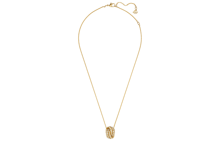 (Women) Swarovski Further Crystal Interlinked Necklace for Women Gold-Plated. 5498997 圖 4