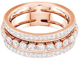 (Women) Swarovski Further Ring Rose Gold Ring 5448902 (Women) Swarovski Further Ring Rose Gold Ring 5448902