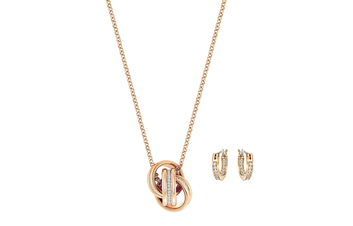 (Women) Swarovski Further Rose Gold Necklace Set for Women. 5253004 圖 2