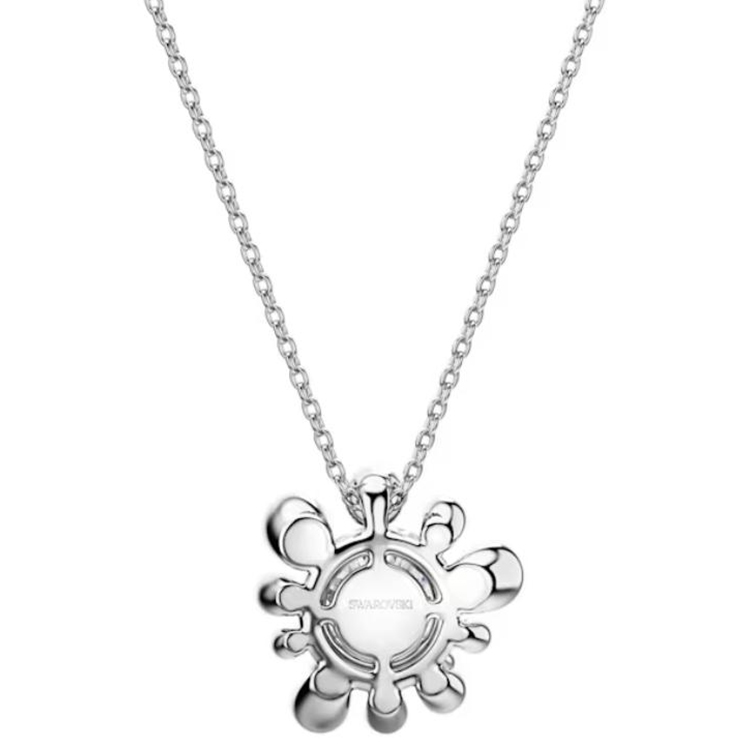 (Women) Swarovski Galaxy Snowflake Crystal Pendant Rhodium 18K White Gold Necklace Silver. 5688868 圖 3