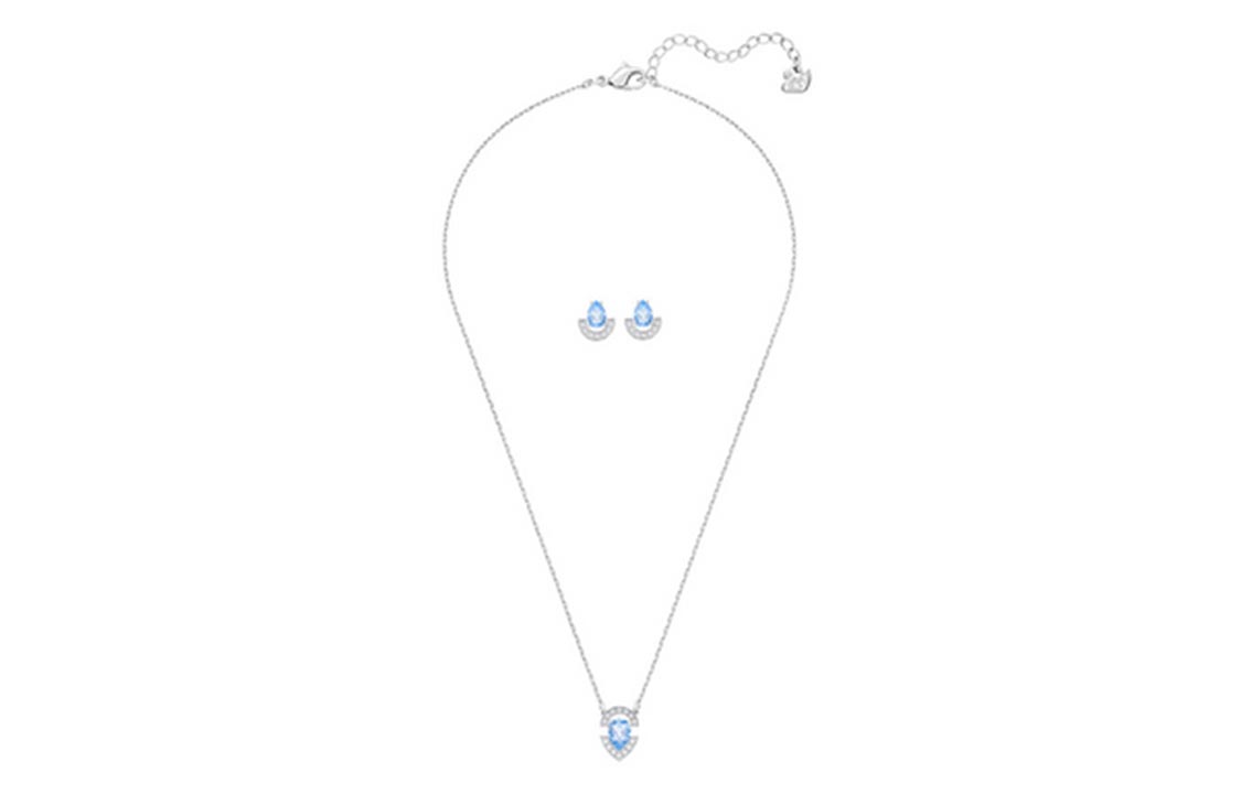 Lookbook (W) Swarovski GALLARY 系列梨形切割女士項鍊耳環套裝 5274883