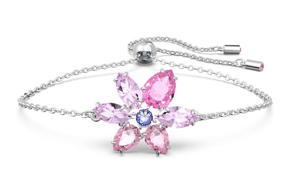 (Women) Swarovski Gema Delicate Pink Bracelet for Women. 5658396