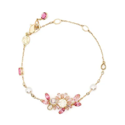 (Women) Swarovski Gema Gold-Plated Bracelet for Women - Gold Color. 5688488