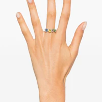 Purchase (Women) Swarovski Gema Polished Metal Ring for Women - Silver. 5692407