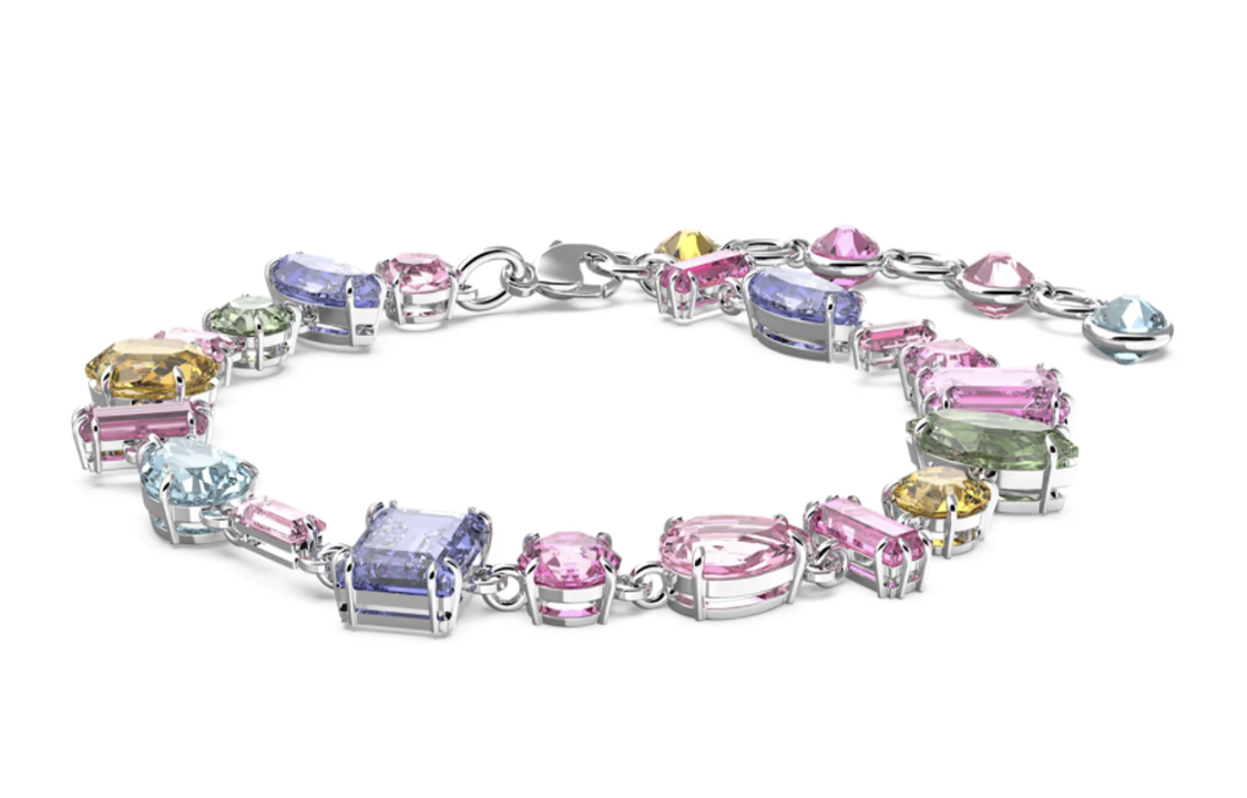 (Women) Swarovski Gema Rhodium-Plated Bracelet for Women - Shimmering Design. 5613739 圖 2