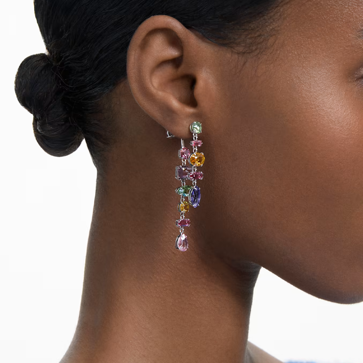 (Women) Swarovski Gema Teardrop Earrings for Women - Multicolor. 5613740 圖 4