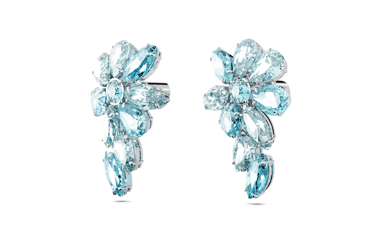 Shop (W) Swarovski Gema 藍色水滴鑲嵌耳環 女款 5666016