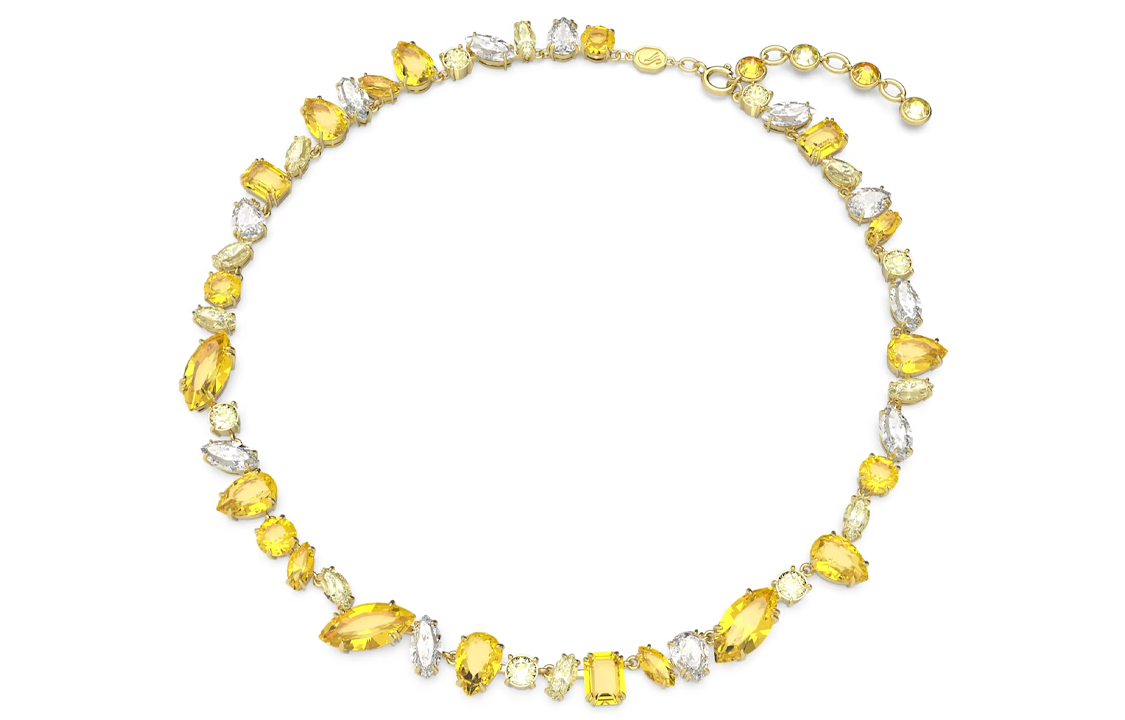 (Women) Swarovski Gema Yellow Crystal Pendant Necklace for Women. 5652800 圖 3