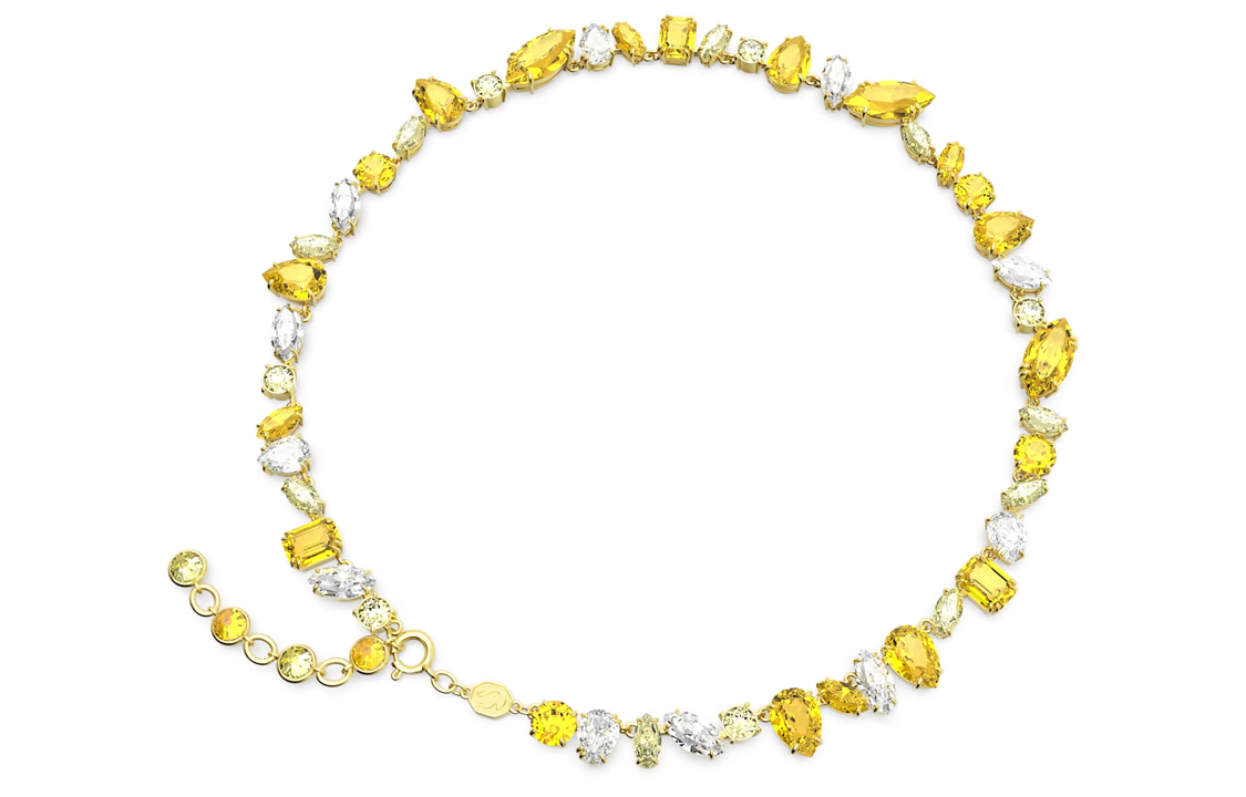 (Women) Swarovski Gema Yellow Crystal Pendant Necklace for Women. 5652800 圖 4