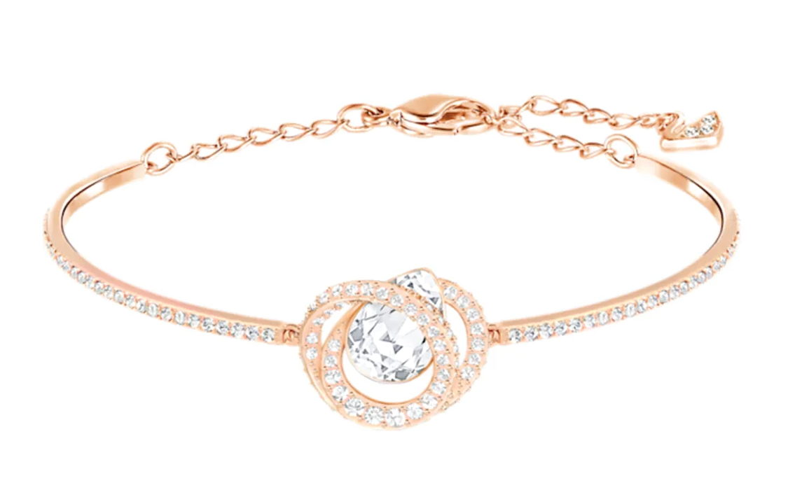 (Women) Swarovski Generation Rose Gold Necklace & Bracelet Set for Women. 5290681 圖 4