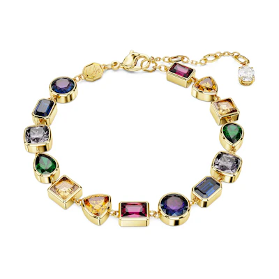 (Women) Swarovski Gold-Plated Bracelet for Women - Multicolor. 5662925