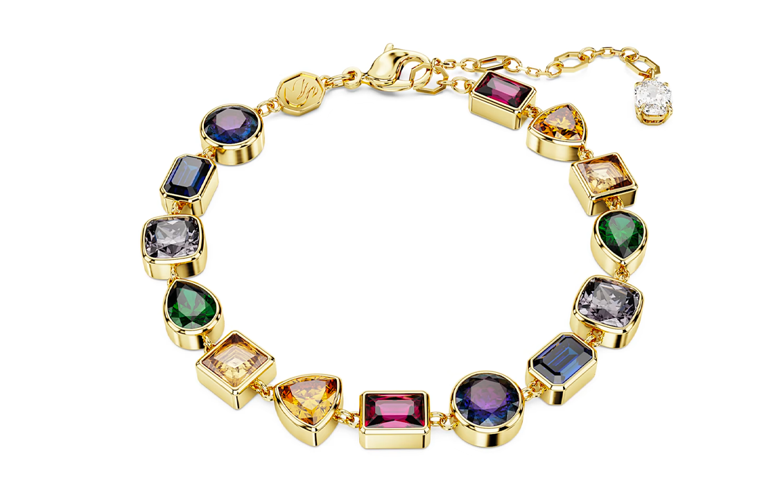 (Women) Swarovski Gold-Plated Bracelet for Women - Multicolor. 5662925 圖 2