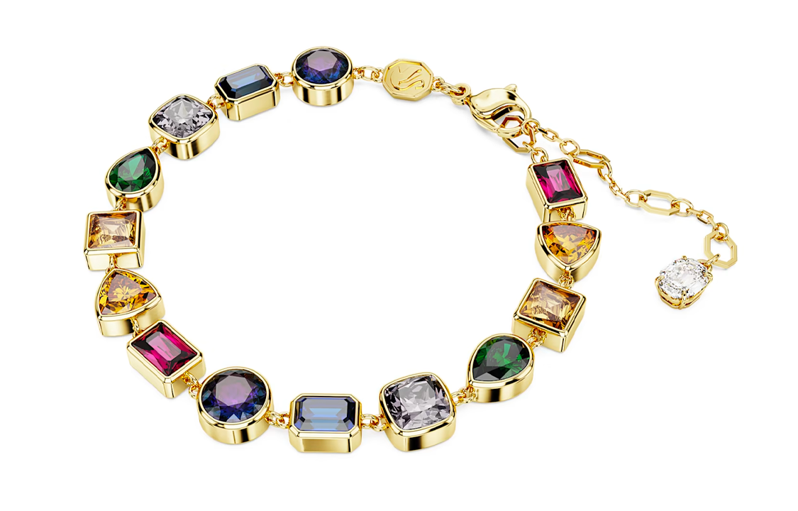(Women) Swarovski Gold-Plated Bracelet for Women - Multicolor. 5662925 圖 3