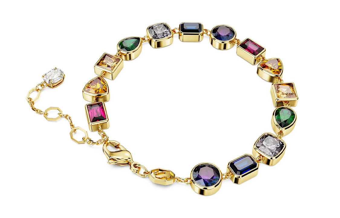 (Women) Swarovski Gold-Plated Bracelet for Women - Multicolor. 5662925 圖 4
