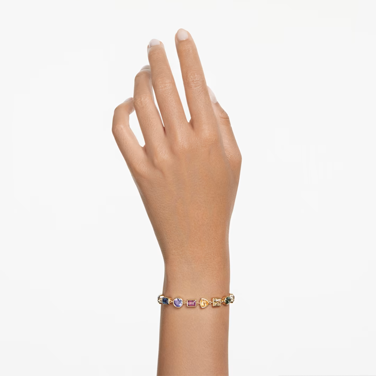 (Women) Swarovski Gold-Plated Bracelet for Women - Multicolor. 5662925 圖 5