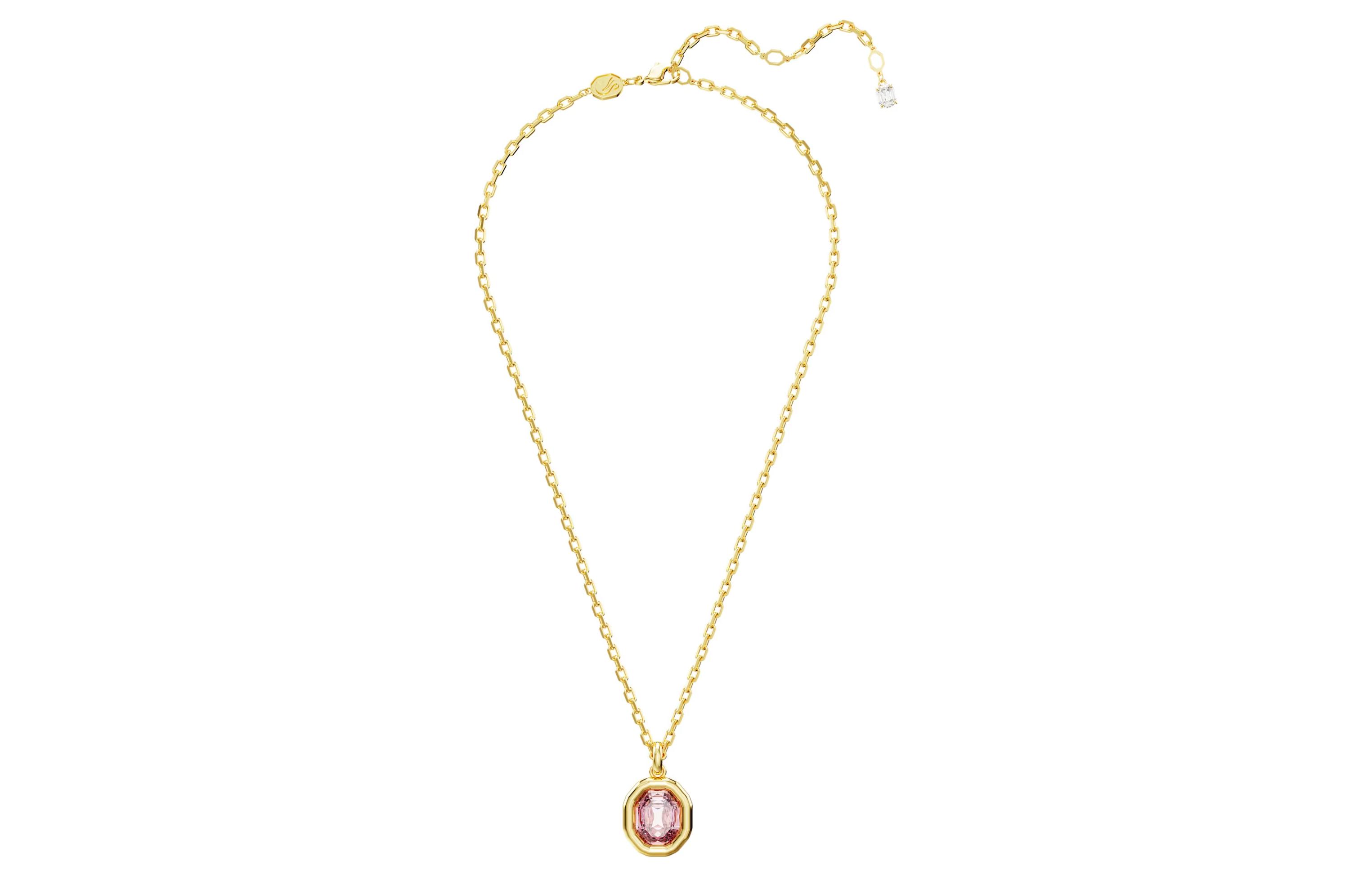 (Women) Swarovski Gold-Plated Octagon Cut Zirconia Crystal Necklace for Women Gold 5682531 圖 3