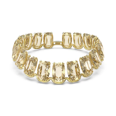 (Women) Swarovski Harmonia Choker Necklace Oversized Yellow Crystal Gold-Tone Women 5616516