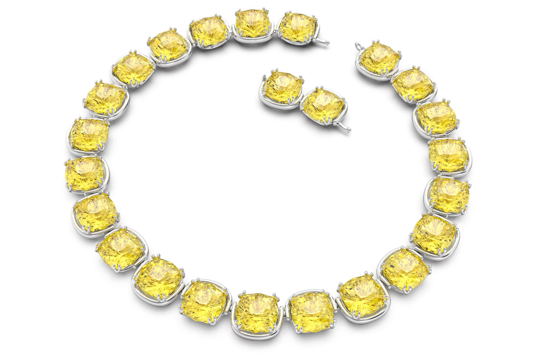 (Women) Swarovski Harmonia Classic Minimalist Rhodium-Plated Necklace for Women. 5616522 圖 3