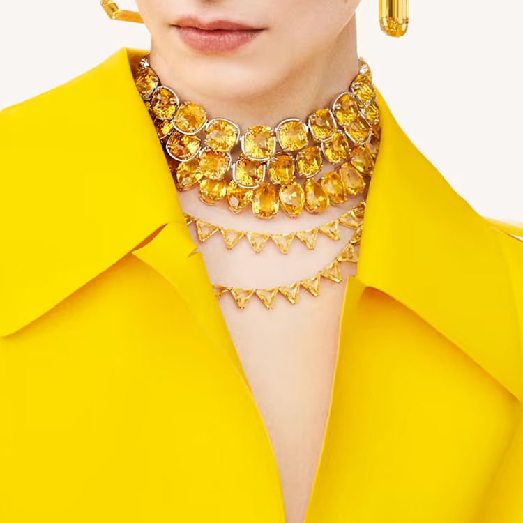 (Women) Swarovski Harmonia Classic Minimalist Rhodium-Plated Necklace for Women. 5616522 圖 4