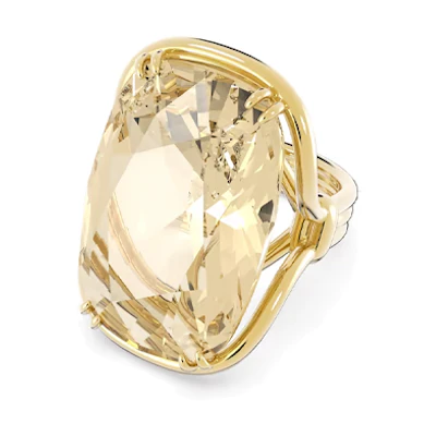 (Women) Swarovski Harmonia Oversized Crystal Gold-Plated Ring for Women. 5640042