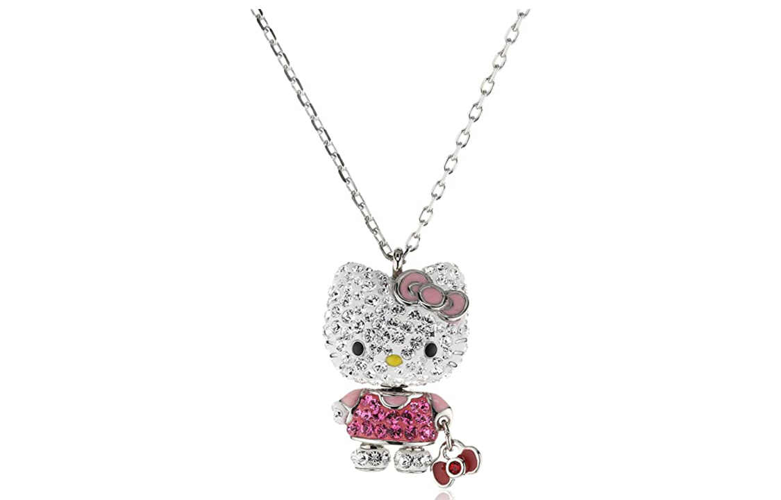 (Women) Swarovski Hello Kitty Bow Crystal Necklace for Women 1192660
