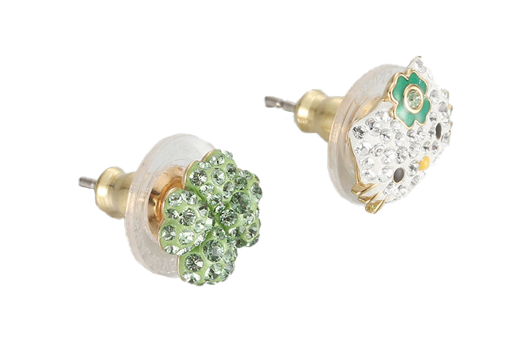 Lookbook (W) 施華洛世奇Hello Kitty三葉草合金耳環 女款 5353477