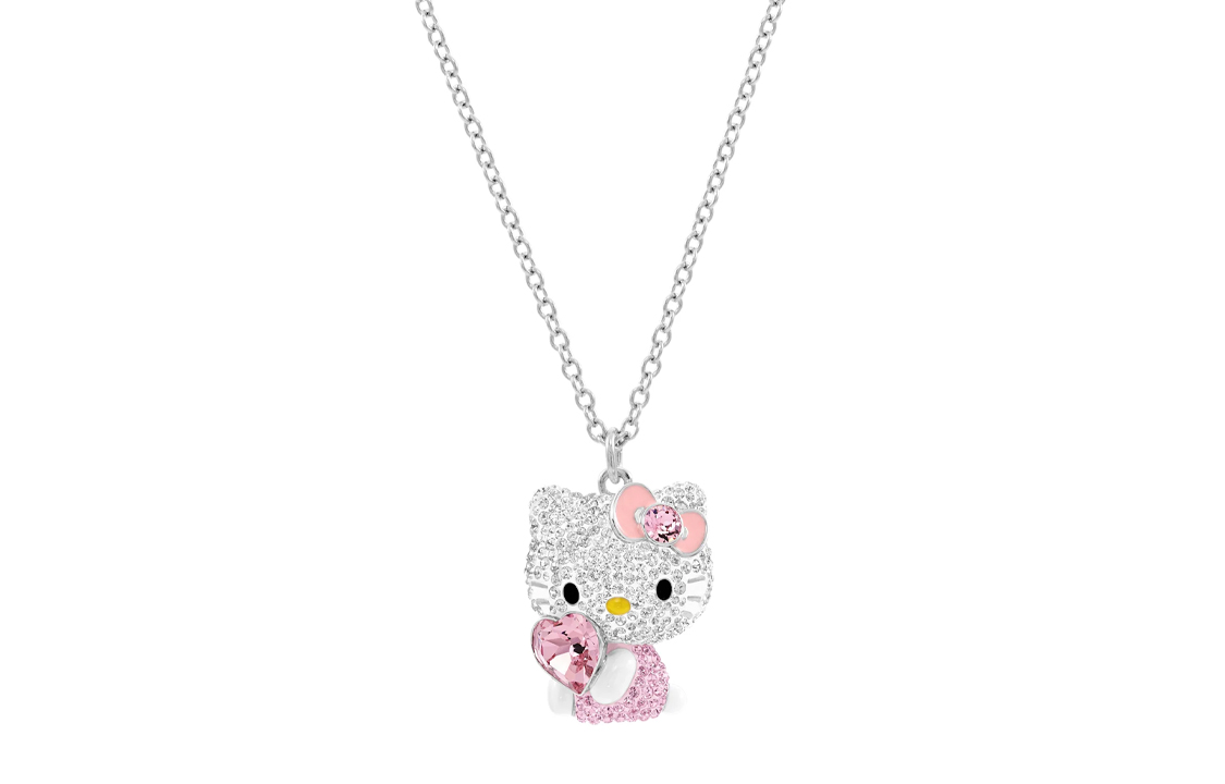 (Women) Swarovski Hello Kitty Heart Crystal Necklace for Women. 5228241