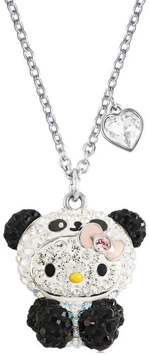 women-swarovski-hello-kitty-panda-necklace-silver-5167914
